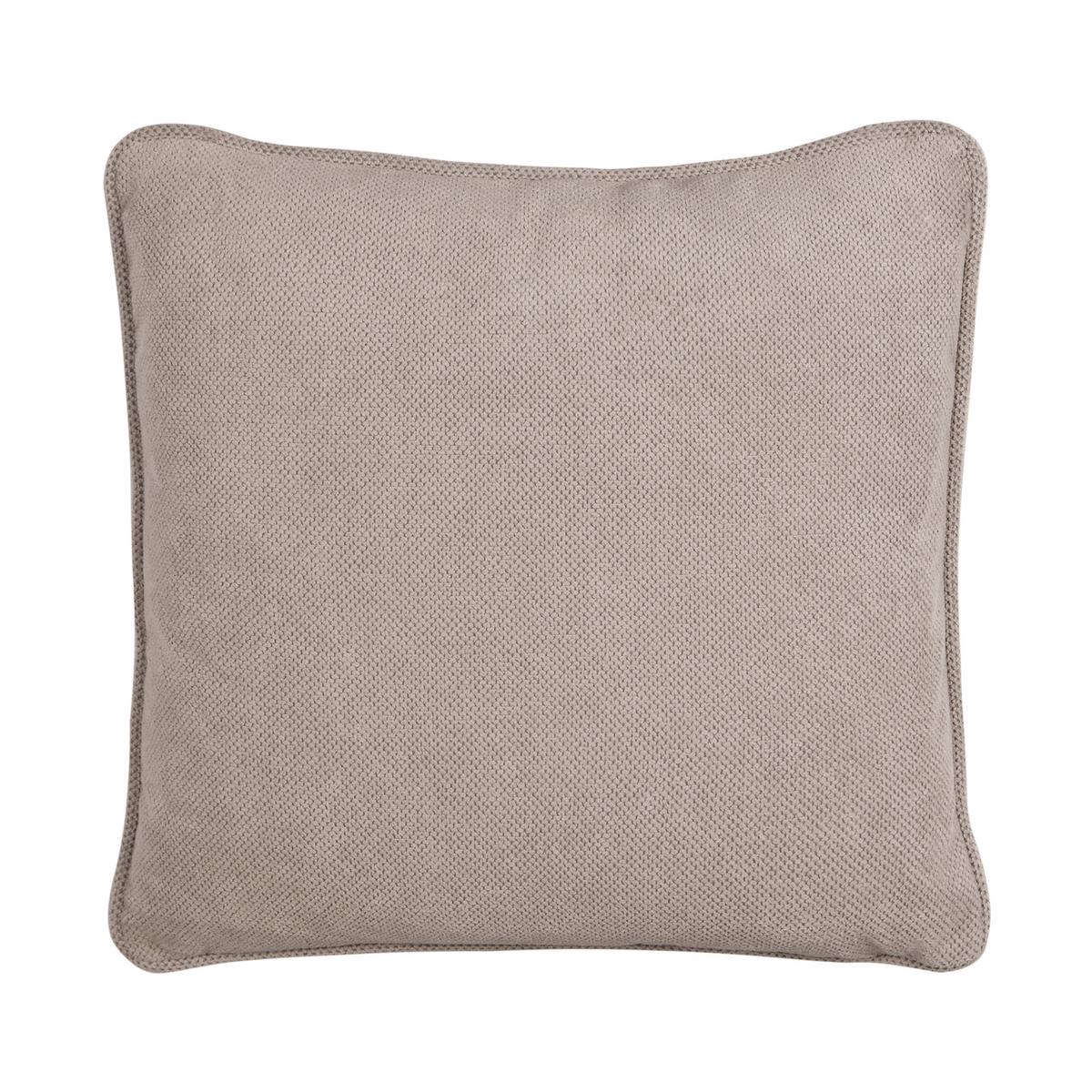 XXL-SESSEL taupe/schwarz Charmes - Taupe/Schwarz, Textil (124/72/159cm) - Beliani