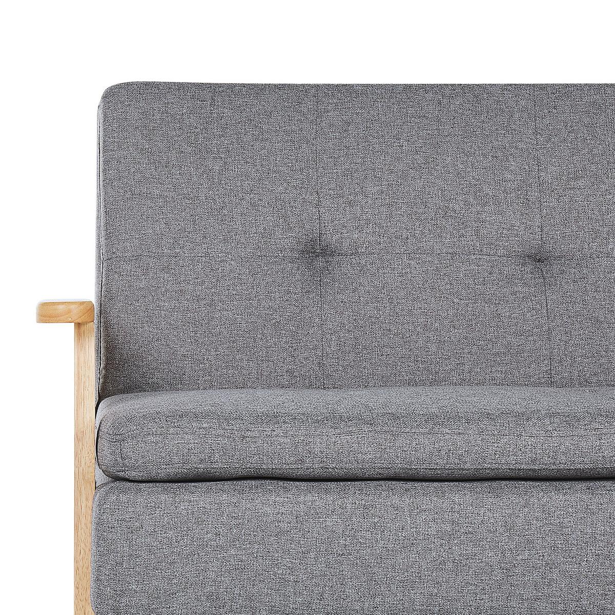 SCHLAFSOFA Polsterbezug Hellgrau Tjorn - Hellgrau, Textil (204/84/67cm) - Beliani