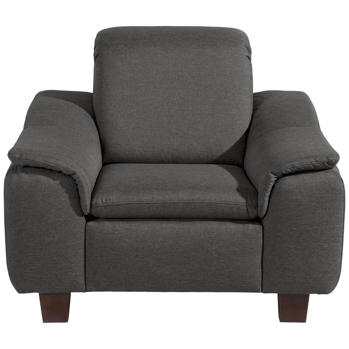 POLSTERSESSEL Kaylil Flachgewebe anthrazit - Anthrazit, Kunststoff (87/82/100cm) - 58aufmkessel