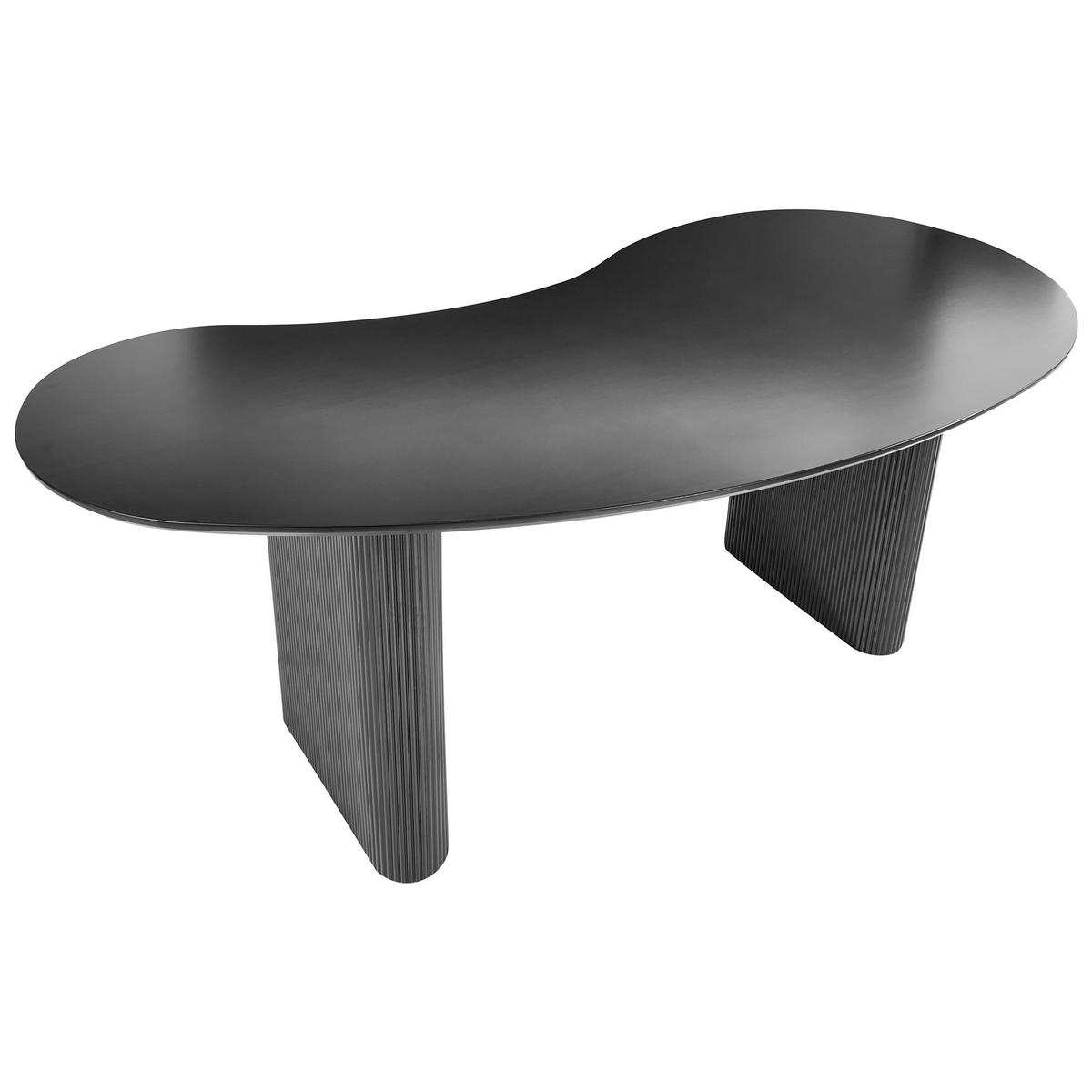 ESSTISCH Schwarz 198/93 cm Peery - Schwarz, Holzwerkstoff (198/93/76cm) - Beliani