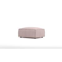 HOCKER Nova Puderrosa Cord - Pink/Schwarz, Holz/Kunststoff (93/46/73cm) - S-Style Möbel