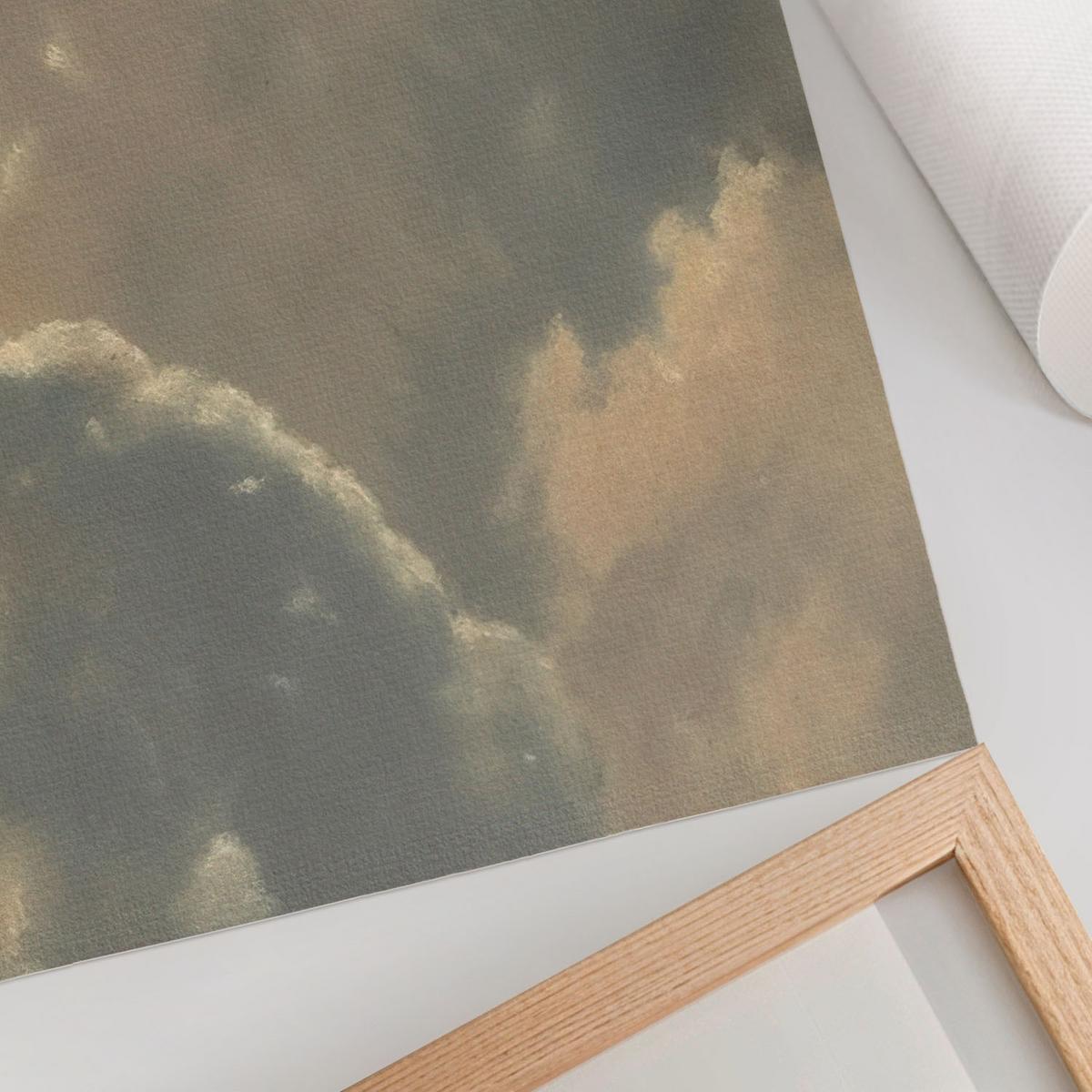 POSTER - 42x29 cm (A3) - Manufaktura Sztuki - Wolken am Himmel - Blau, Textil (42/29.7/0.1cm) - TULUP