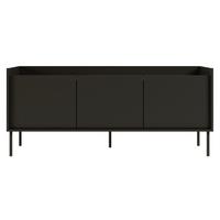 TV-SCHRANK Tovi Schwarz / Holzoptik Nussbaum 140 cm - Schwarz, Holzwerkstoff/Metall (139.8/58.5/36.4cm) - Selsey