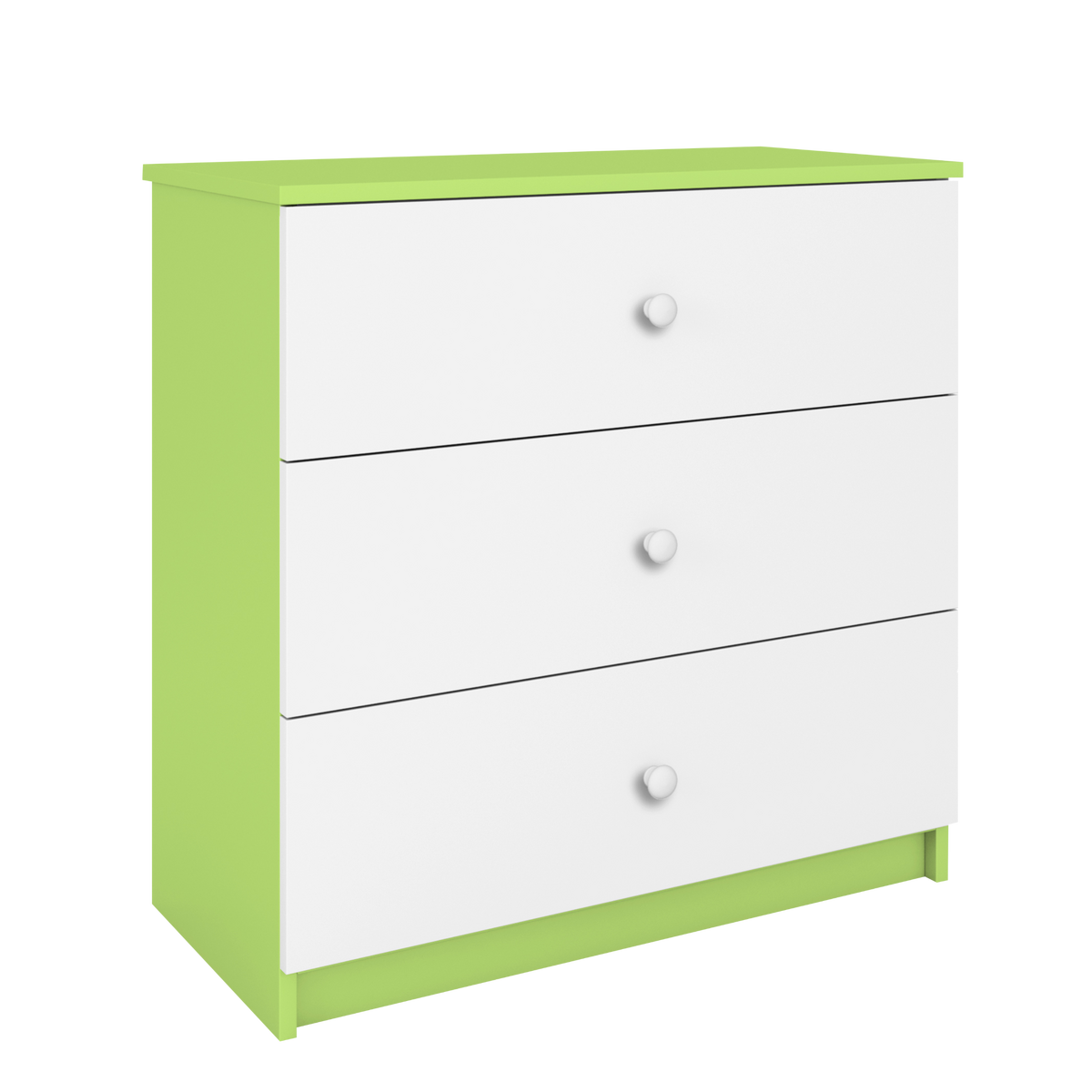 KOMMODE Babydreams ohne Muster 81/81/41 - Grün, Holzwerkstoff (81/81/41cm) - RAUMHIRSCH FURNITURE