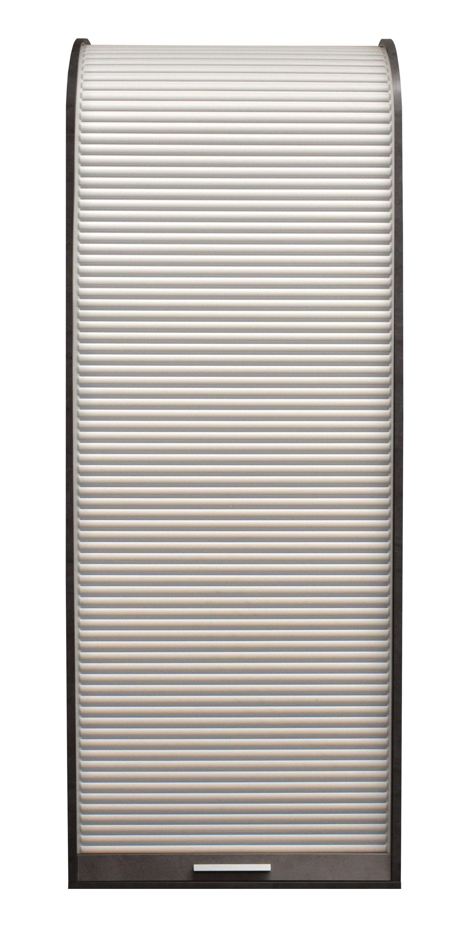 JALOUSIESCHRANK Eadith 69 x 44 x 192 Rollladenschrank Graphit/Weiß - Graphitfarben/Weiß, Holz (69/192/44cm) - 58aufmkessel