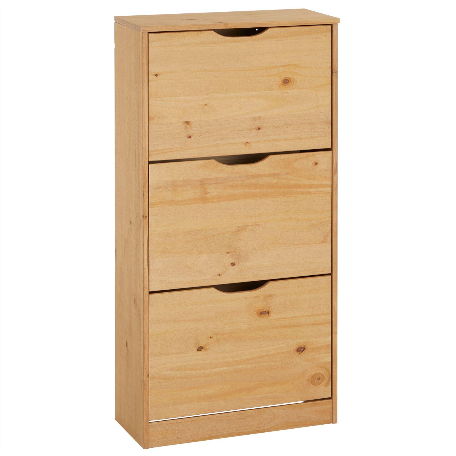 SCHUHSCHRANK BASIL braun - Braun, Holz (59/116/25cm) - IDIMEX