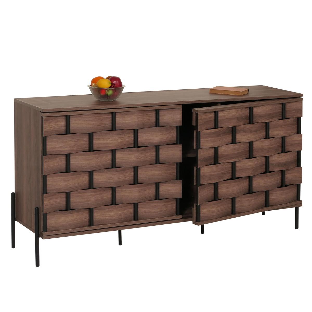 SIDEBOARD Braun - Braun, Holz (153/80/40cm) - MCW