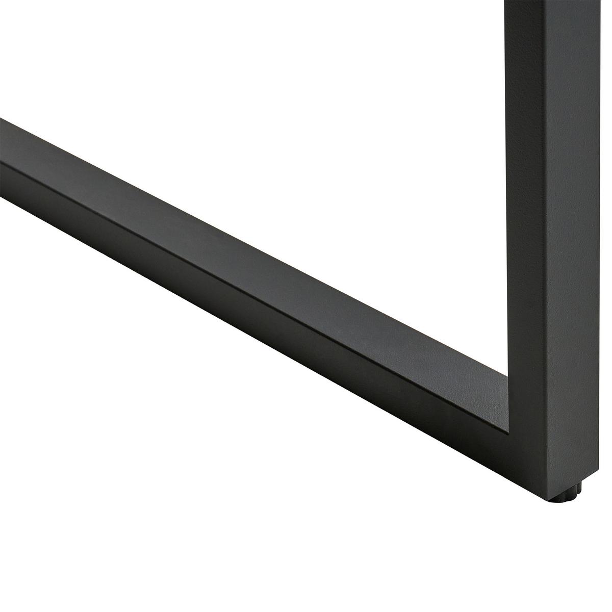 SCHREIBTISCH mit Lochplatte Dunkelbraun 84/48 cm Buxton - Dunkelbraun, Holzwerkstoff (48/84/121cm) - Beliani