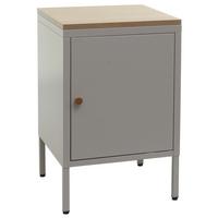 NACHTTISCH Grau - Grau, Metall (40/63/40cm) - MCW