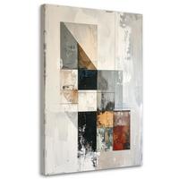 LEINWANDBILD Abstraktion 40x60cm - Grau, Textil (40/60cm) - Feeby