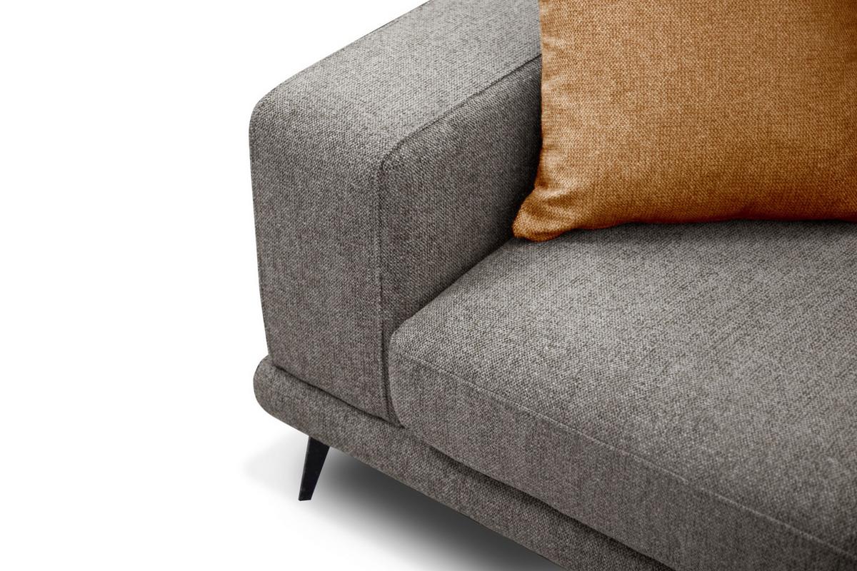 ECKSOFA MEDIOLANE 4-Sitzer, taupe - Taupe, Holzwerkstoff/Textil (282/219cm) - Wozimo