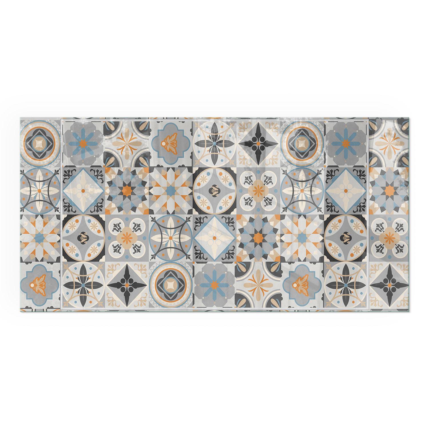 GLASPLATTE für Kamin 120x60 cm - Grau, Glas (120/60/0.4cm) - TULUP