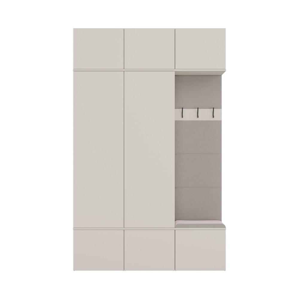 GARDEROBENSCHRANK modern, Schrank Set Kleiderschrank - Schuhschrank Kaschmir 150/238/35 - Kaschmir, Holzwerkstoff (150/238/35cm) - RAUMHIRSCH FURNITURE