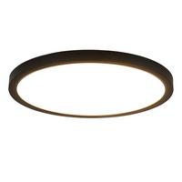 LED DECKENLEUCHTE Daphneira 30/30/2.4 cm - Schwarz, Kunststoff (30/30/2.4cm) - ZMH