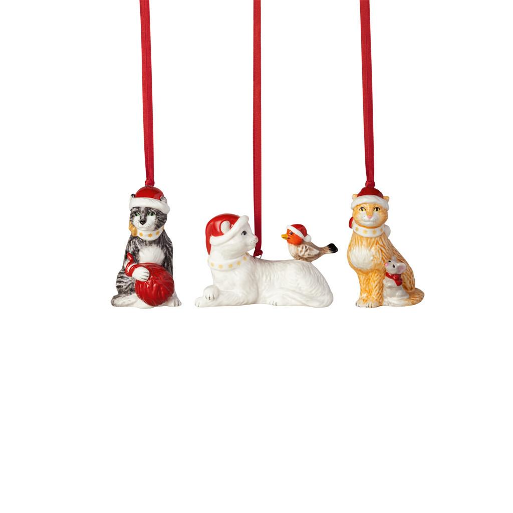 ORNAMENTE-SET Nostalgic Ornaments bunt 3-tlg. - Multicolor, Keramik (4.5/7.5/4cm) - Villeroy & Boch