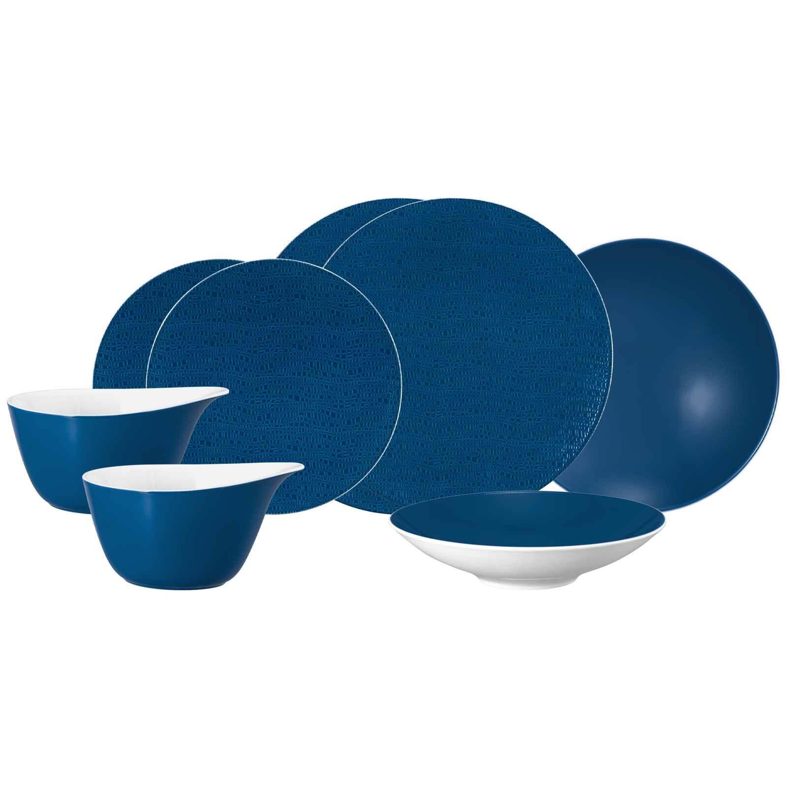 EINSTEIGER-SET Life Fashion Classic Blue 8-tlg. - Blau, Keramik (2/2/2cm) - Seltmann Weiden