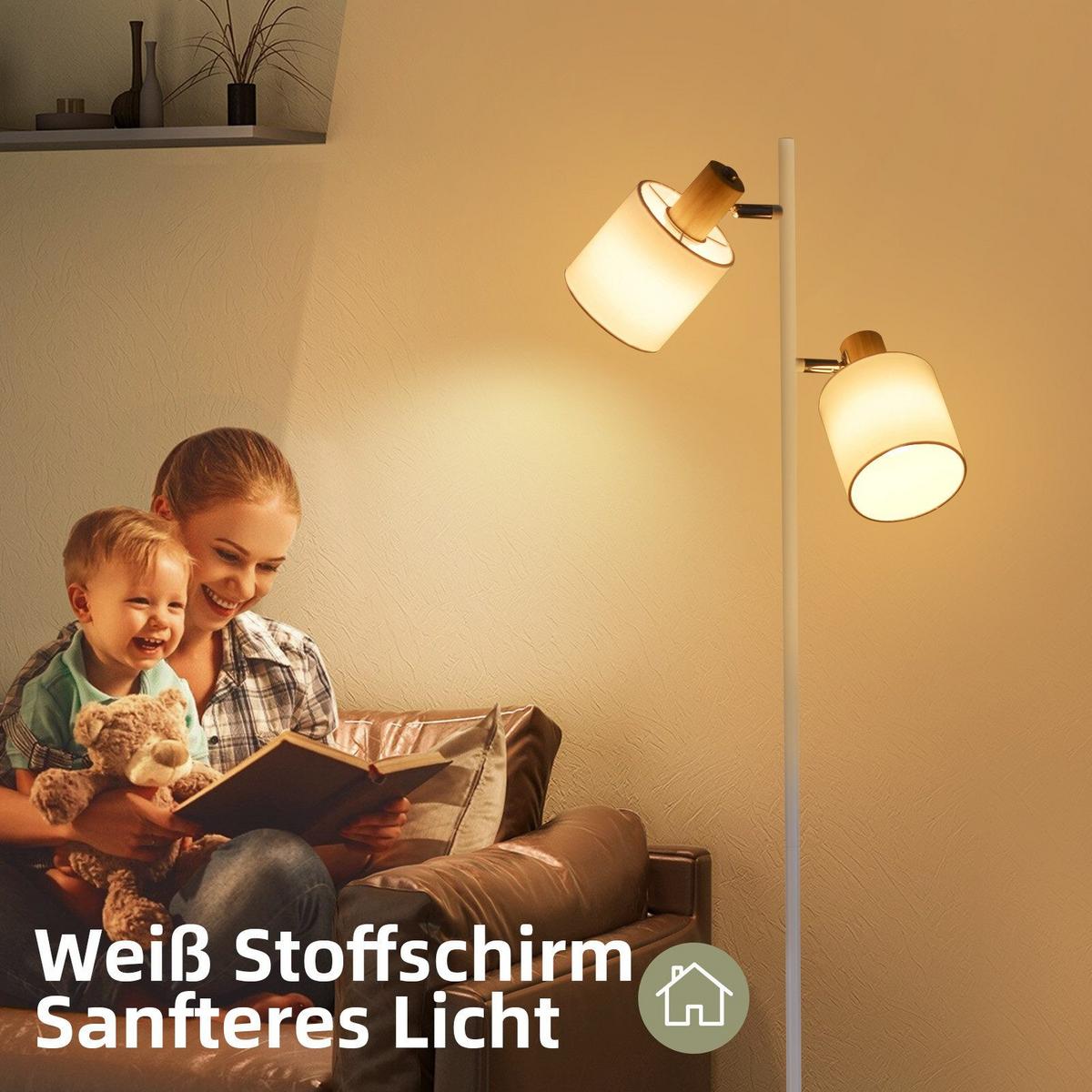 STEHLAMPE Yamada 27/22/145cm - Eschefarben, Metall (27/22/145cm) - Nettlife