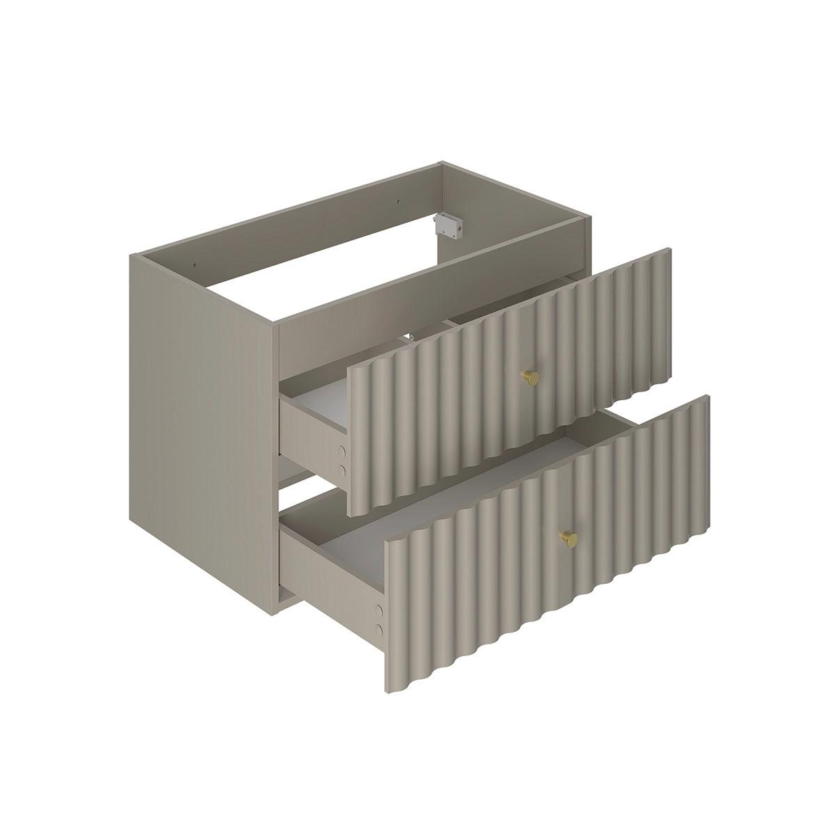 WASCHTISCHUNTERSCHRANK 80cm Izae Kaschmir - Beige, Holzwerkstoff (80/50/45.8cm) - Petits-meubles