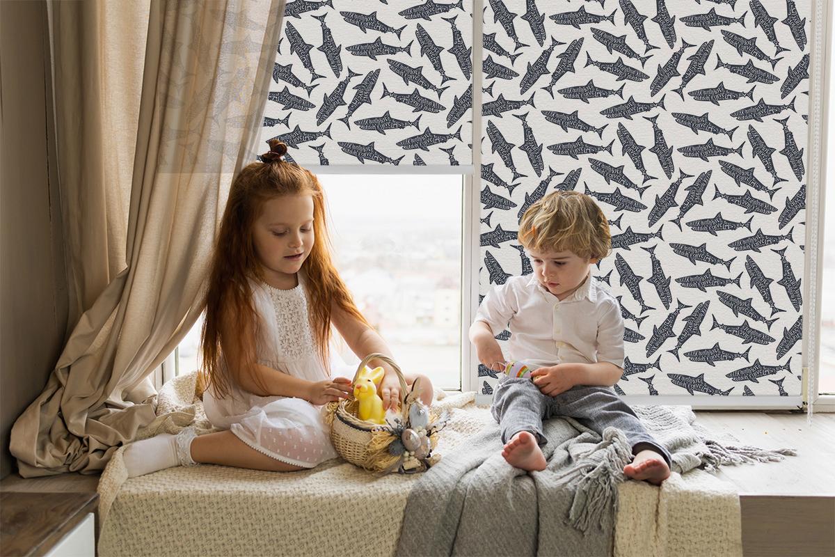 INNENROLLO - Fensterrollo - Rollo - 70x140 cm - Haie - Schwarz, Kunststoff (70/140/0.5cm) - TULUP