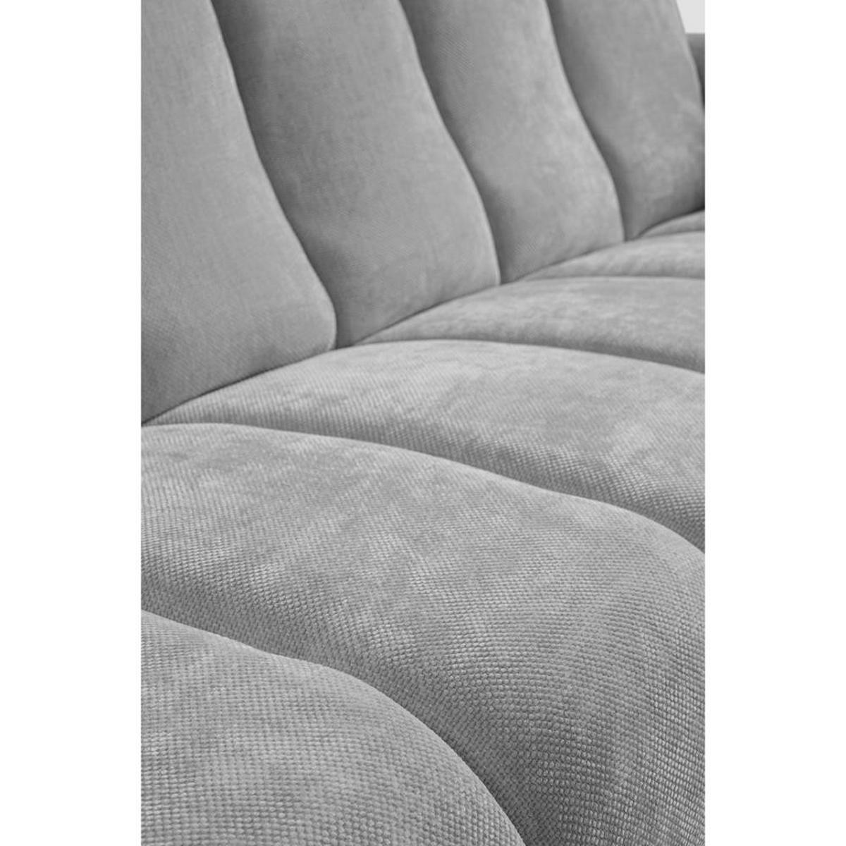 SITZGARNITUR Volare Sofas+Sessel, ohne Schlaffunktion, Grau - Schwarz/Grau, Textil/Metall (220/83/98cm) - Beautysofa