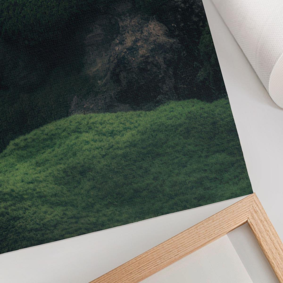 POSTER - 59x84 cm - X-Mario - Grüne Landschaft - Grün, Textil (59/84/0.1cm) - TULUP