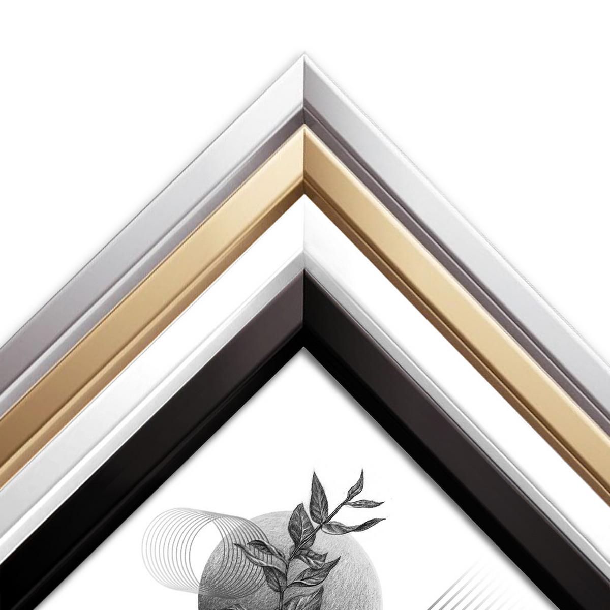 BILDERRAHMEN - Silberfarben, Kunststoff (50/50/1.5cm) - Wallfluent