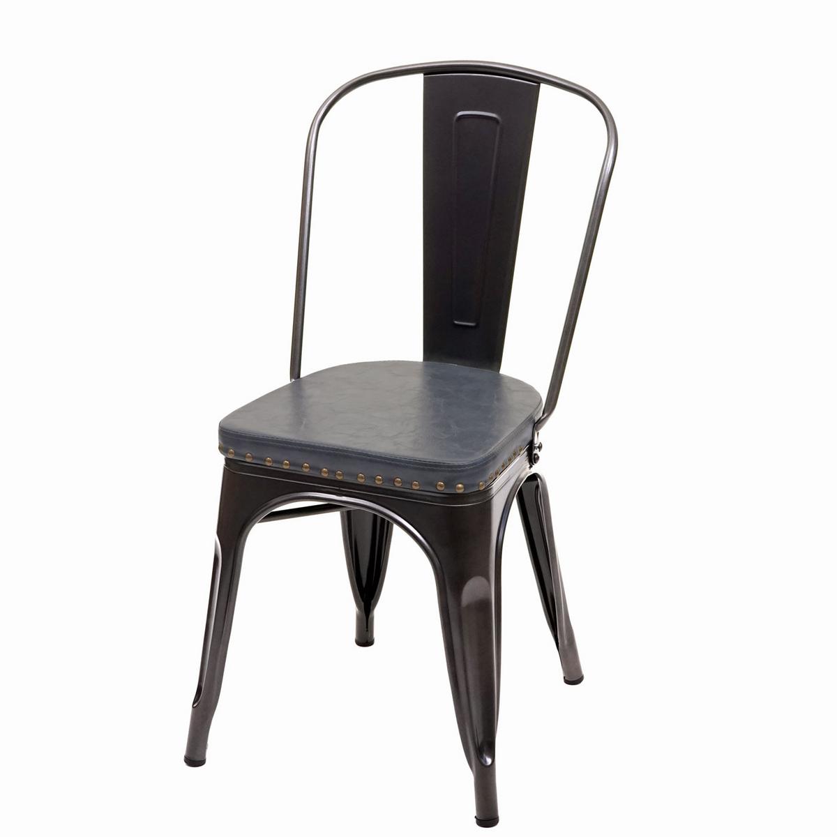 ESSZIMMERSTUHL H10E Grau 4er-Set - Grau, Metall (44/85/49cm) - MCW