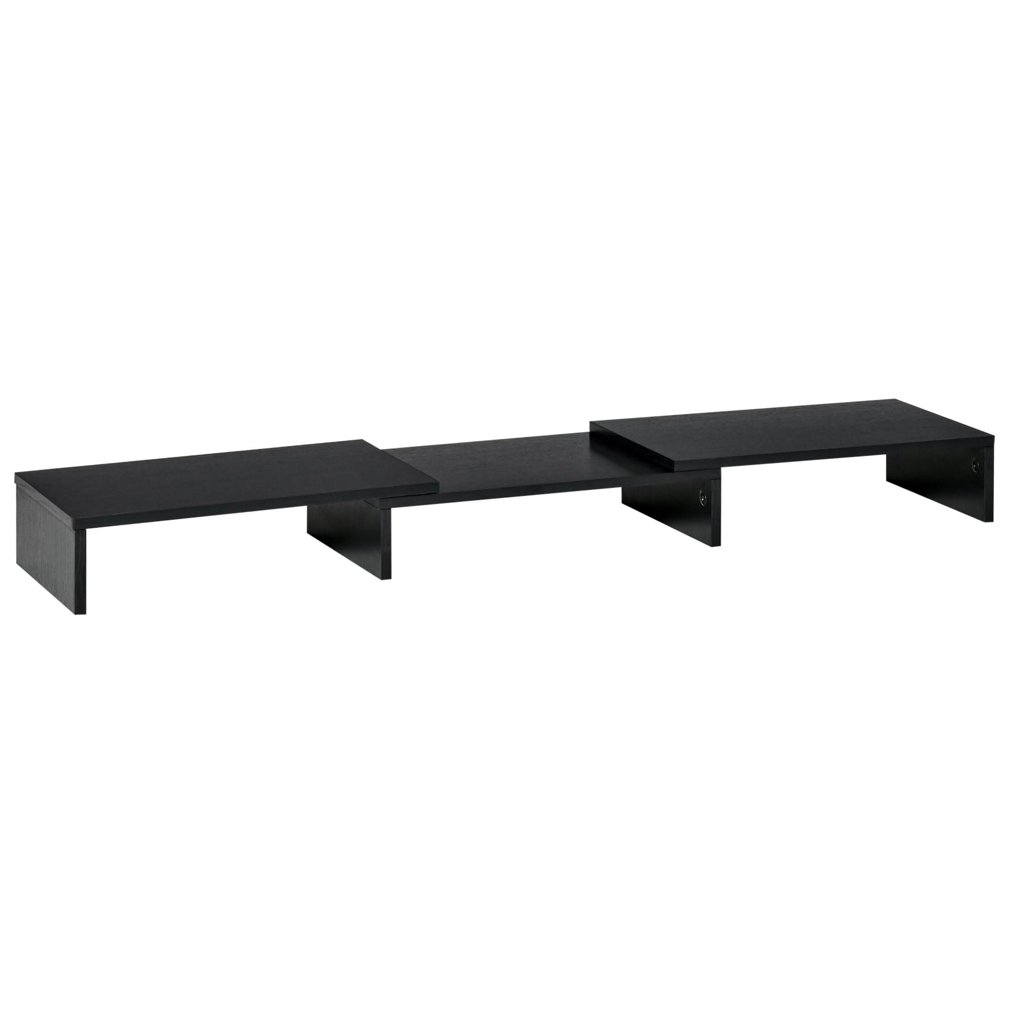 MONITORSTÄNDER - Schwarz, Holzwerkstoff (117/23.5/10cm) - Vinsetto