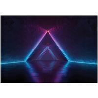 FOTOTAPETE Abstrakt Gaming Blau 350x250 cm - Multicolor, Papier (350/250cm) - Wallarena