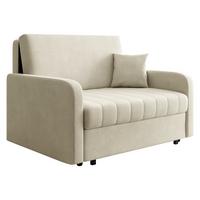 SCHLAFSOFA Viva Silk II - Schwarz/Naturfarben, Holz/Textil (132/85/98cm) - MIRJAN24