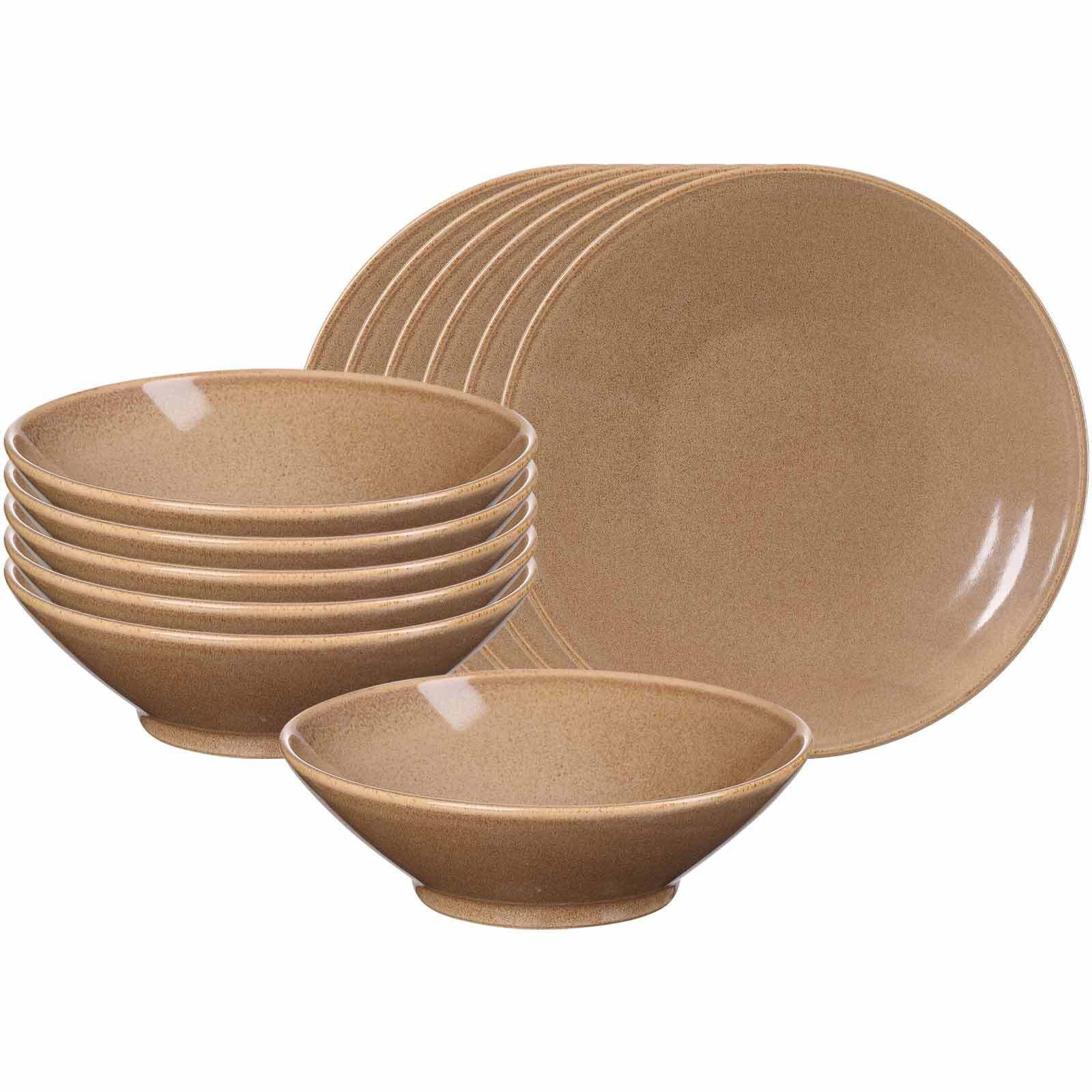 TAFELSERVICE Sahara Hellbraun 12-tlg. - Hellbraun, Keramik (2/2/2cm) - Ritzenhoff Breker