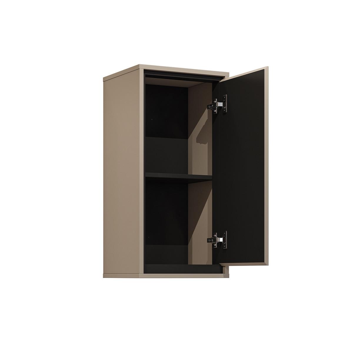 SCHRANK 1 Tür Sophéa Taupe - Taupe, Holzwerkstoff (35/72/30cm) - Petits-meubles