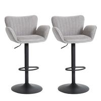 BARHOCKER Hellgrau - Hellgrau, Textil (50/110/45cm) - MCW