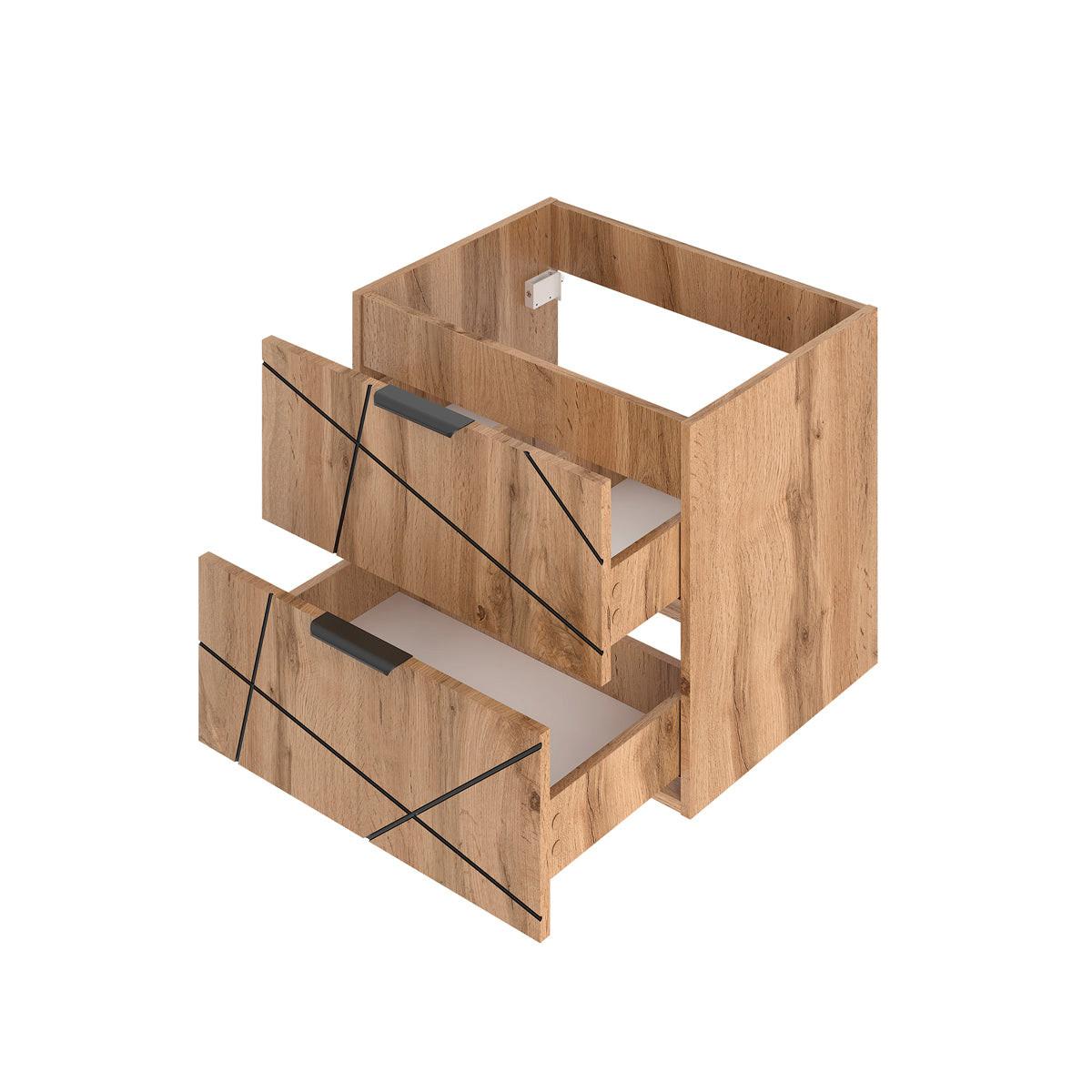 WASCHTISCHUNTERSCHRANK 60cm Teren Holz - Braun, Holzwerkstoff (60/50/45.8cm) - Petits-meubles