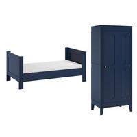 BABYZIMMER 2-teilig Blau - Blau, Holzwerkstoff (144/80/75cm) - Petits-meubles