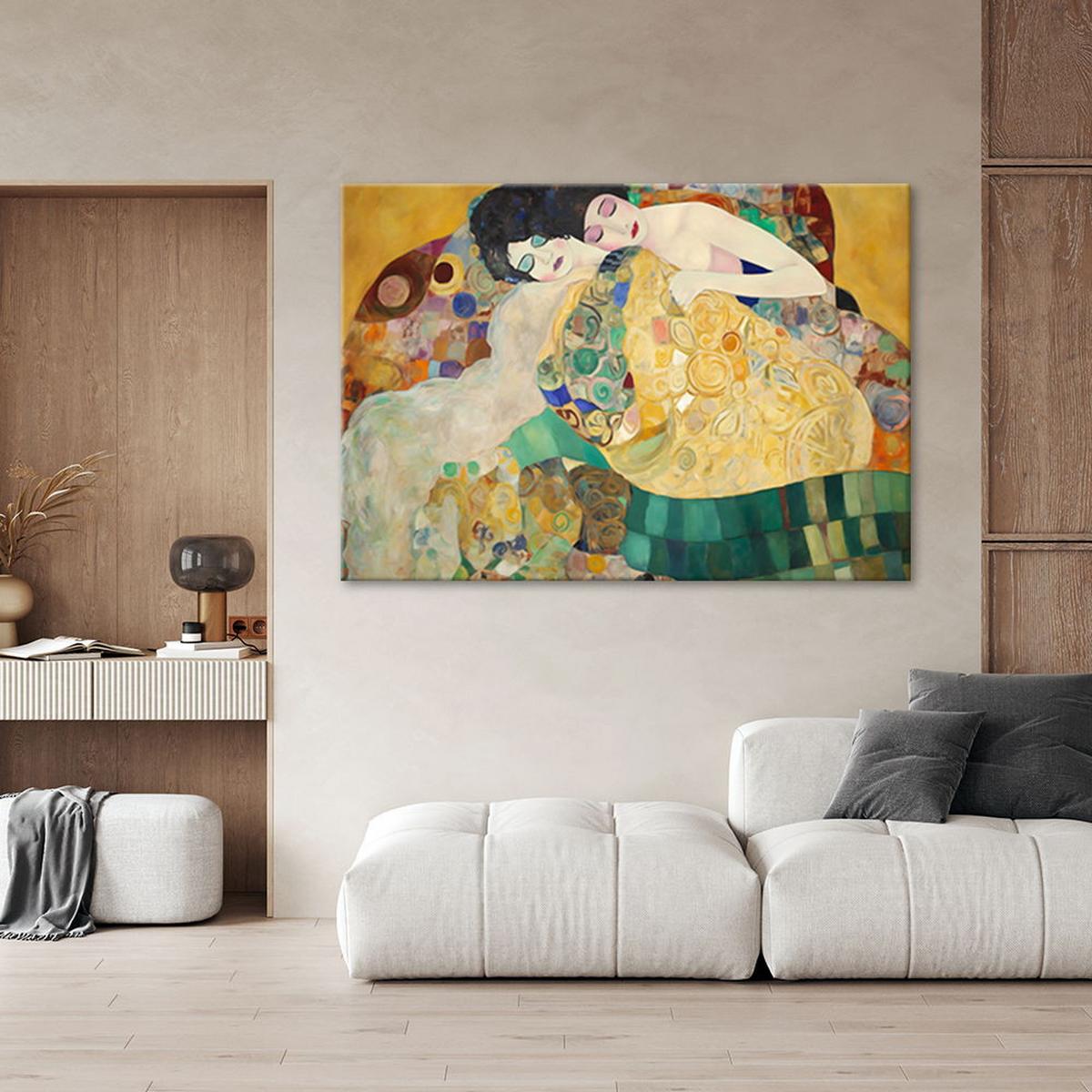 KUNSTDRUCK Gold 60/40 cm - Goldfarben, Textil (60/40cm) - KUNSTLOFT