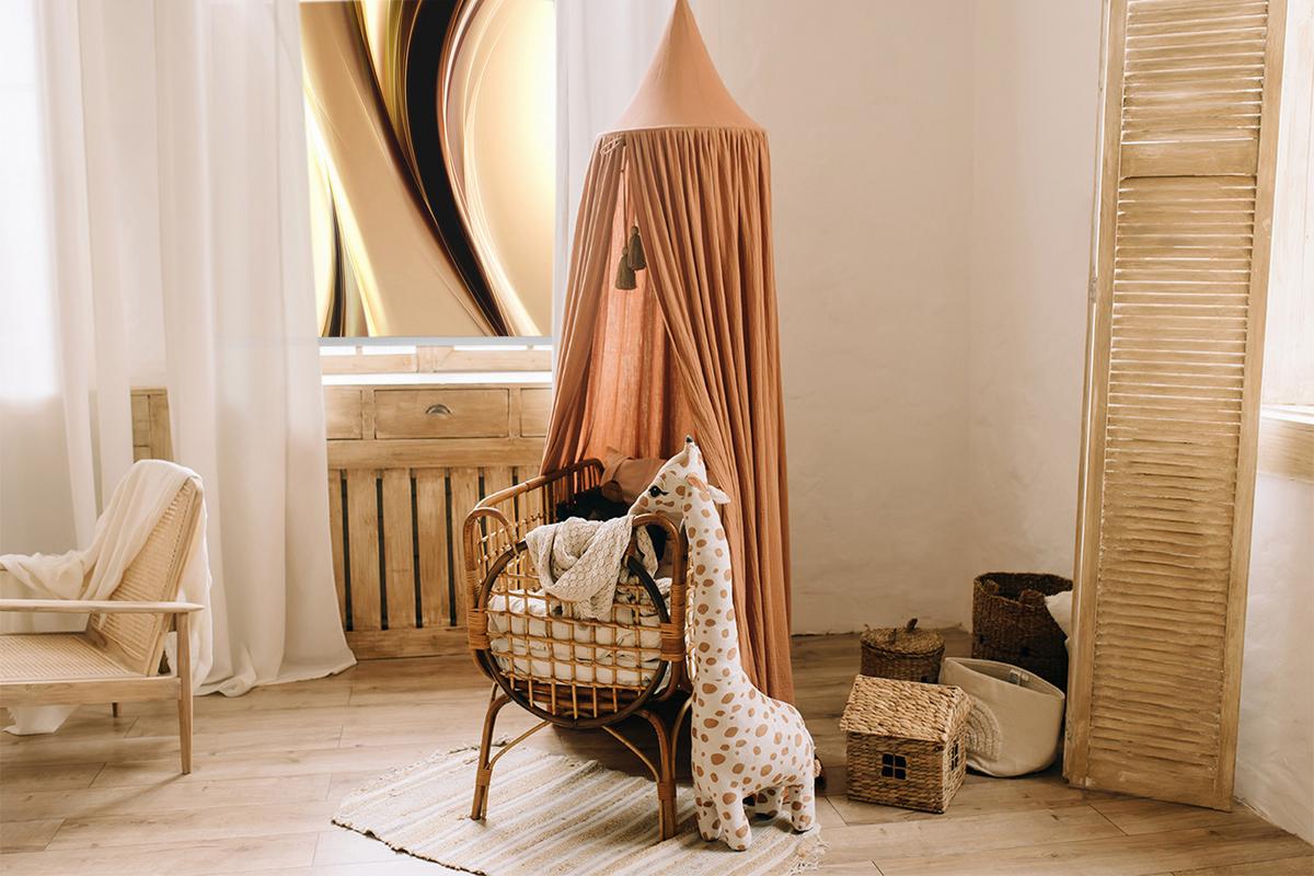 INNENROLLO - Fensterrollo - Rollo - 130x140 cm - Metall - Goldfarben, Kunststoff (130/140/0.5cm) - TULUP