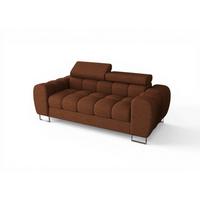 SOFA 2-sitzer Bastien In Stoff Aragon - Orange, Holzwerkstoff/Textil (195/95/97cm) - Fun Möbel