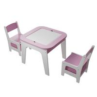 KINDERSITZGRUPPE Milou rosa - Rosa, Holz (60/50/60cm) - Juskys