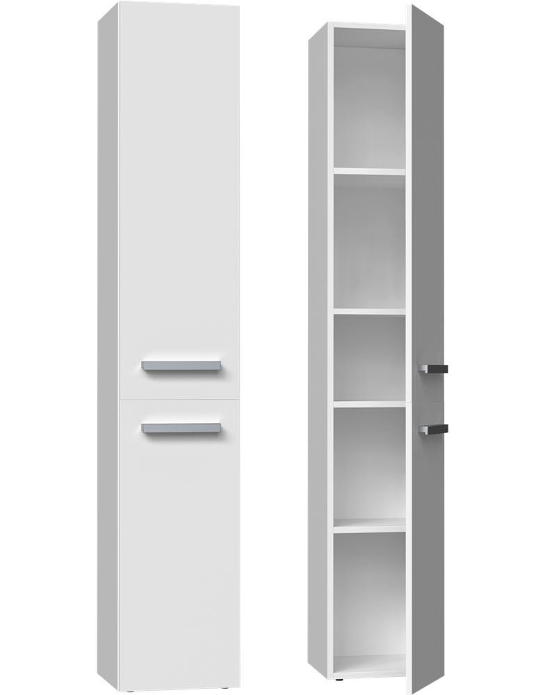 BADEZIMMERSCHRANK Weiß 31/174/30 - Weiß, Holzwerkstoff (31/174/30cm) - RAUMHIRSCH FURNITURE