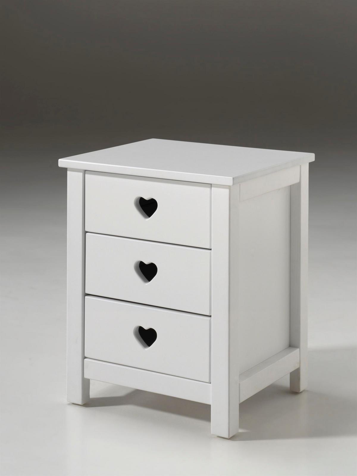 NACHTSCHRANK Kamila 45x40x55 aus MDF in Weiß - Weiß, Holzwerkstoff (45/55/40cm) - 58aufmkessel