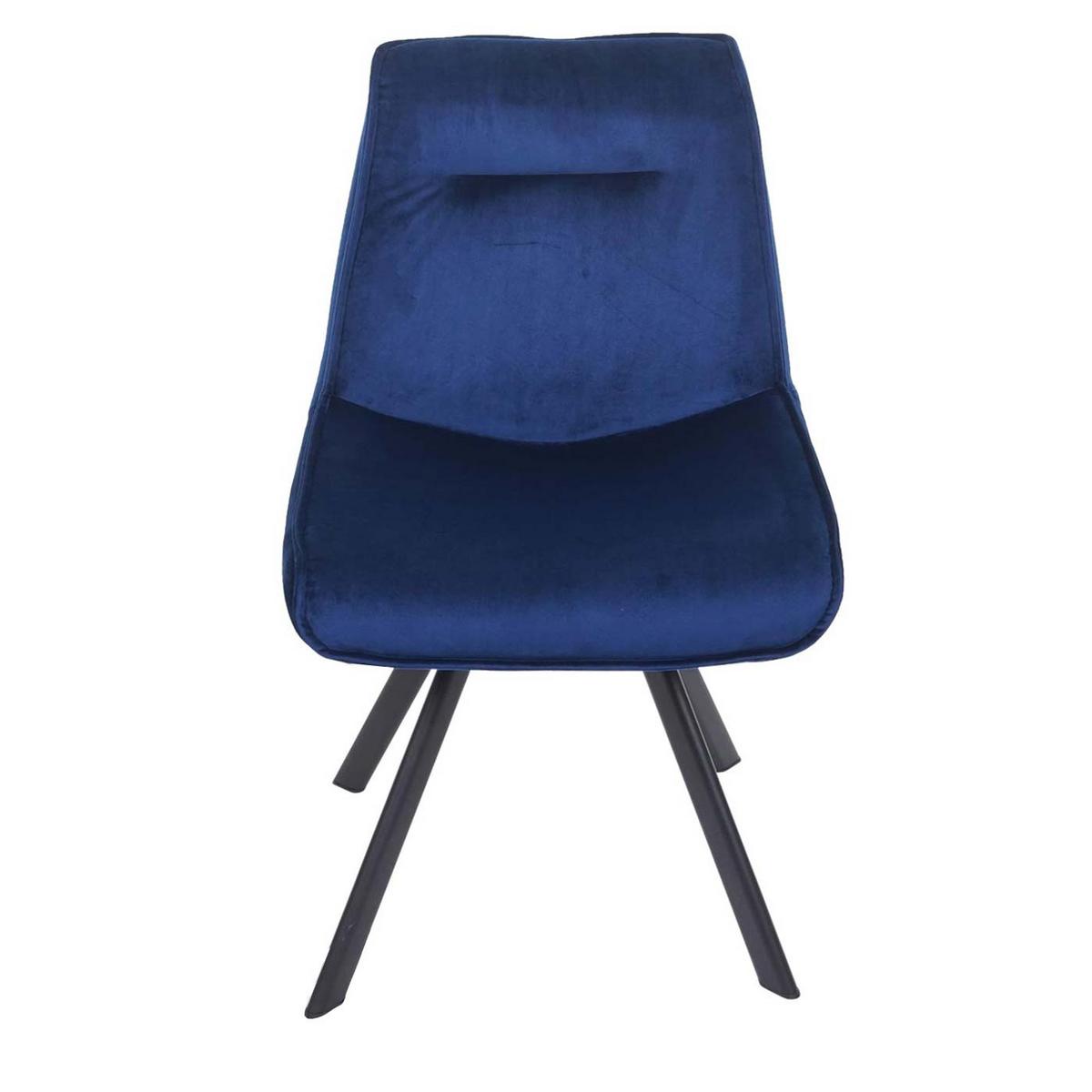 ESSZIMMERSTUHL Blau 2er-Set - Blau, Textil (52/86/56cm) - MCW