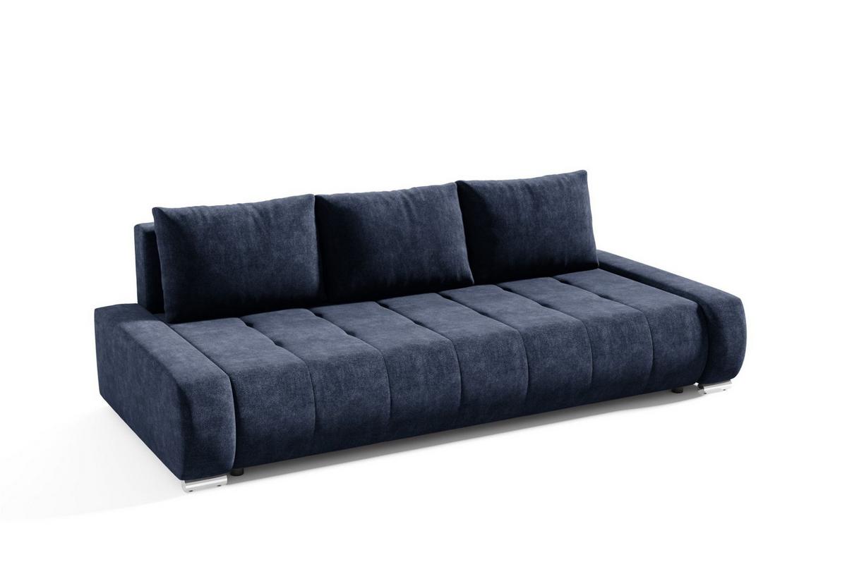 SCHLAFSOFA Vogar In Aston - Dunkelblau, Holzwerkstoff/Textil (240/85/110cm) - Fun Möbel
