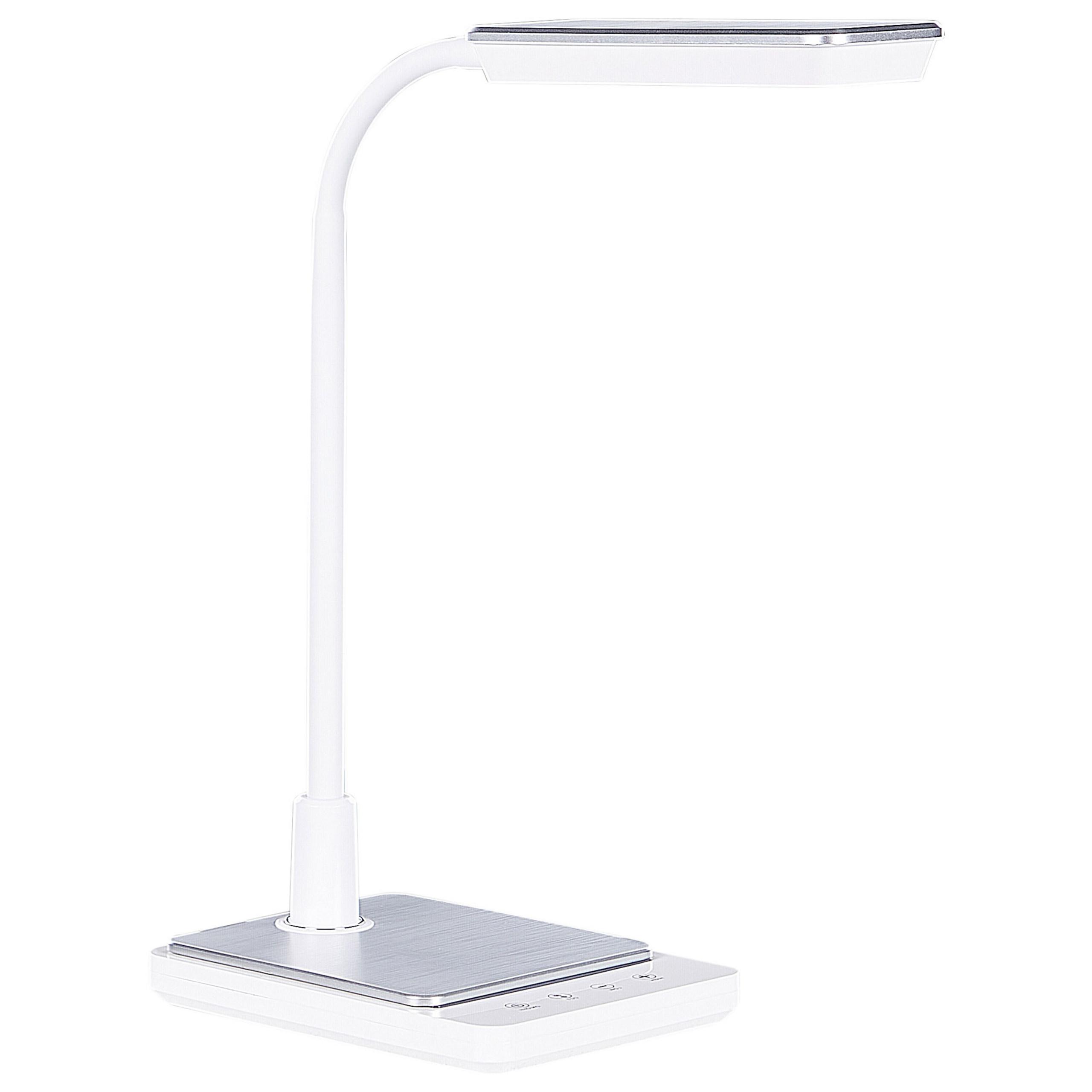 SCHREIBTISCHLAMPE Centaurus 14/19/38 cm - Weiß, Kunststoff (14/19/38cm) - Beliani