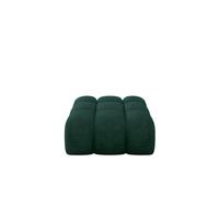 POUF OLEA-PUF 91x87x44 cm Grün Velours Modular Sitzhocker - Dunkelgrün/Schwarz, Holzwerkstoff/Kunststoff (91/44/87cm) - ALTDECOR