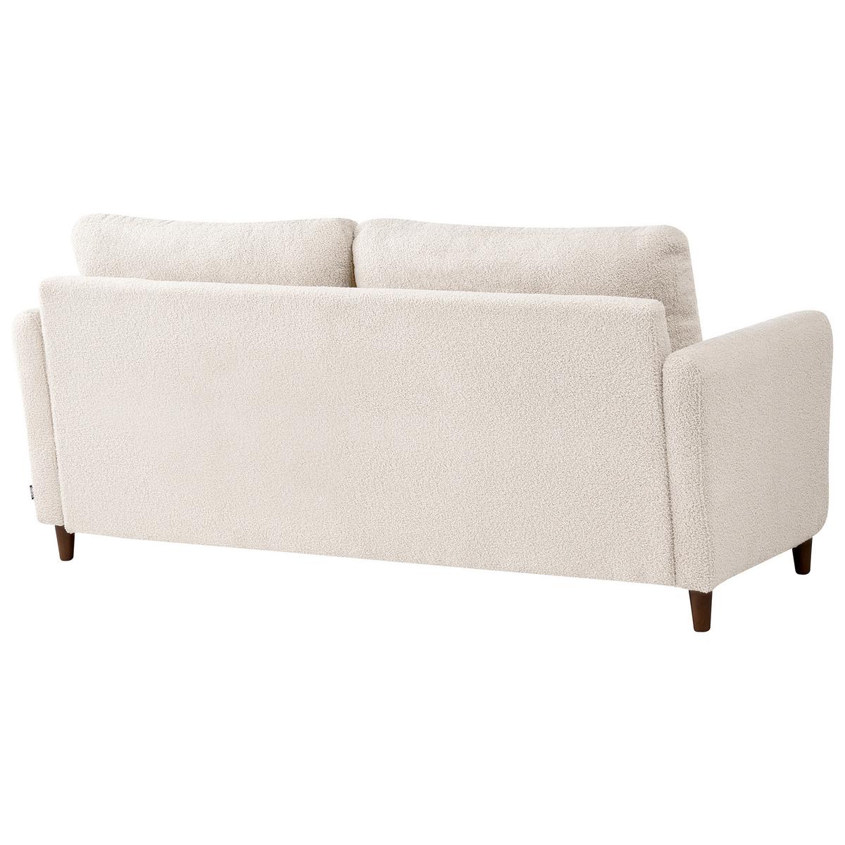 3-SITZER-SOFA Bouclé Beige Mare - Beige, Textil (184/88/77cm) - Beliani