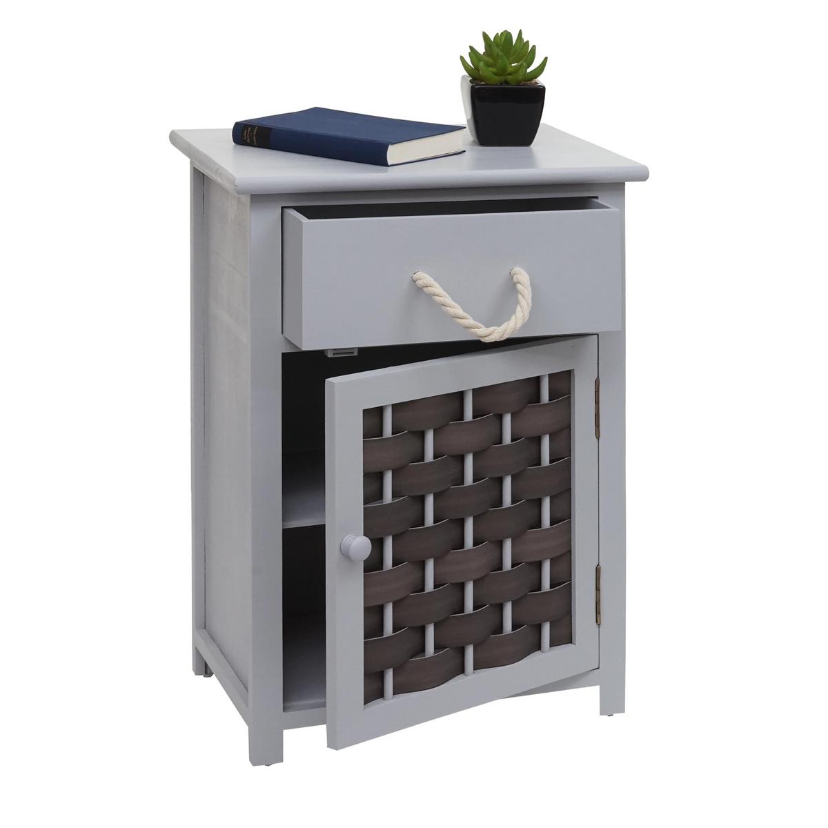 KOMMODE Grau, Grau - Grau, Holz (39/55/28cm) - MCW