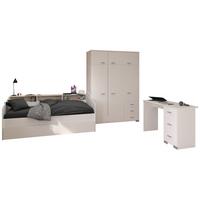 KINDERZIMMER SET Parisot Sleep 4-tlg. Holzdekor Weiß/Eiche - Eichefarben/Weiß, Kunststoff (100/1/200cm) - 58aufmkessel
