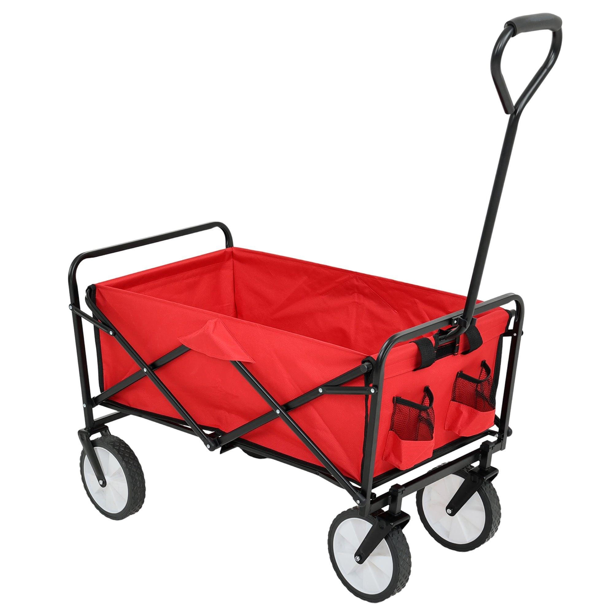 BOLLERWAGEN Faltbar, Strandwagen mit 110 kg Tragkraft - Rot, Textil (50/59/50cm) - RAUMHIRSCH FURNITURE
