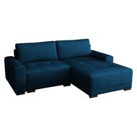 ECKSOFA Milton - Schwarz/Dunkelblau, Holz/Textil (237/180cm) - MIRJAN24